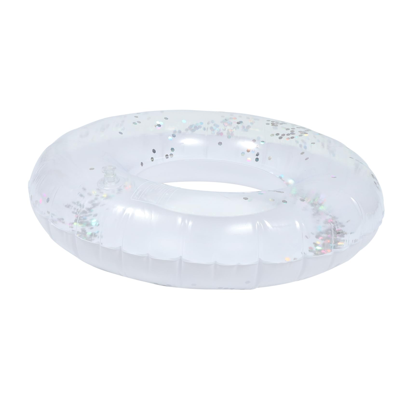 Yardwe Lightweight Inflatable Pool Ring Sequins PVC Material for Inflatable Baby Pool Random
