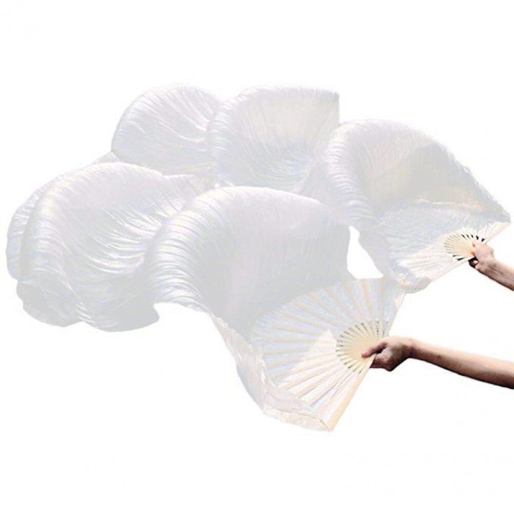Silk Belly Dance Fan Dance Dance Veils Fans Long Sinistra+Performance della Festa Destra Fans Lunghi 180 Cm