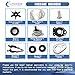 46-42089A5 Outboard Water Pump Impeller Repair Kit For Mercury Mariner Force 6 8 9.9 10 XR10 13.5 15 HP Marathon Magnum Sea Pro 2/4 Stroke 46-42089A4,42089A3 6HP 8HP 9.9HP 10HP 13.5HP 15HP