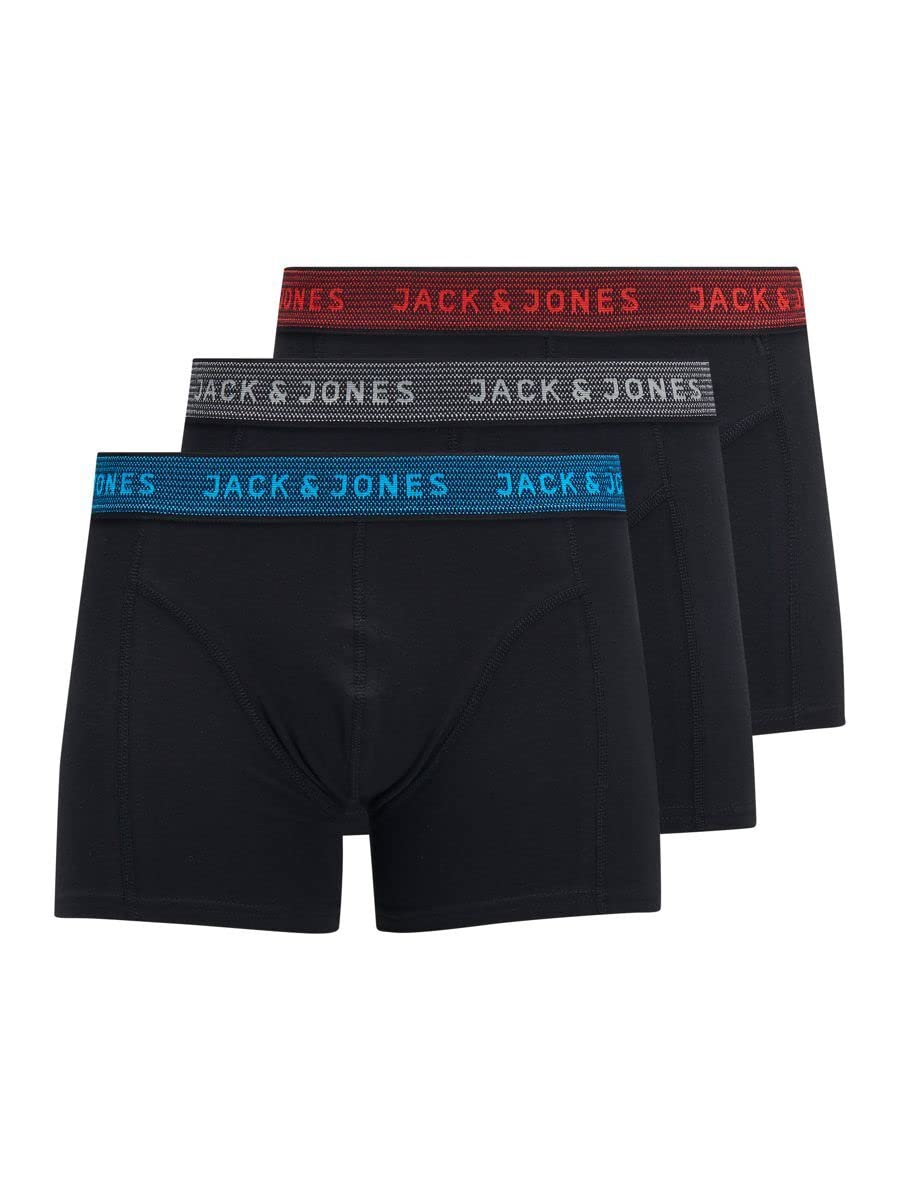 Jack & Jones Jungen Jactrevor Trunks 3 Pack Jnr Boxershorts (3er Pack)