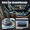 Car Air Fresheners - Solar Aromatherapy Essential Oil Diffuser with Aromatherapy Essential Oil, Car Diffuser Air Freshener, Special Birthday/Anniversary (Black) #1