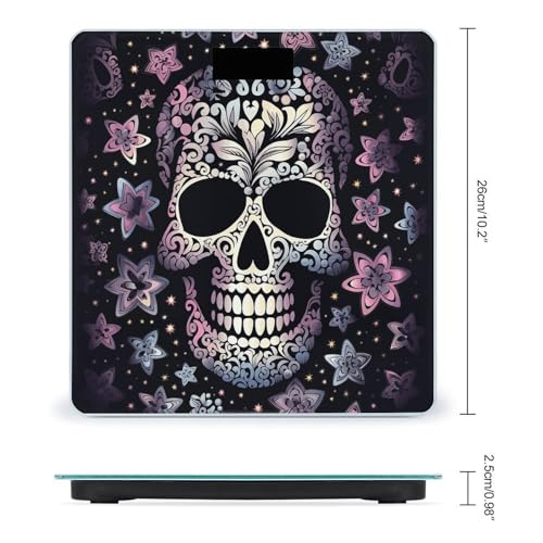Báscula Digital de Baño con Diseño Cool Skull y Pantalla LCD miniatura 2