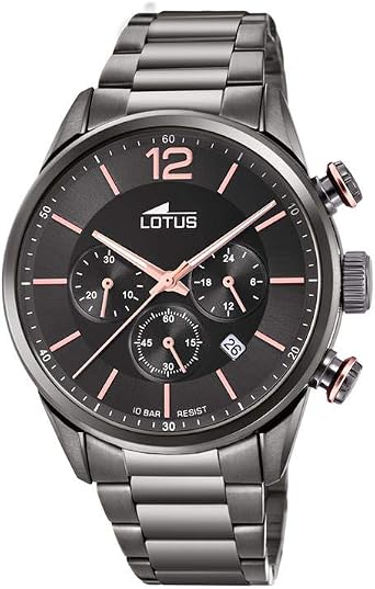 Lotus Orologio Cronografo Quarzo Uomo con Cinturino in Acciaio Inox 18686/2  : Amazon.it: Orologi