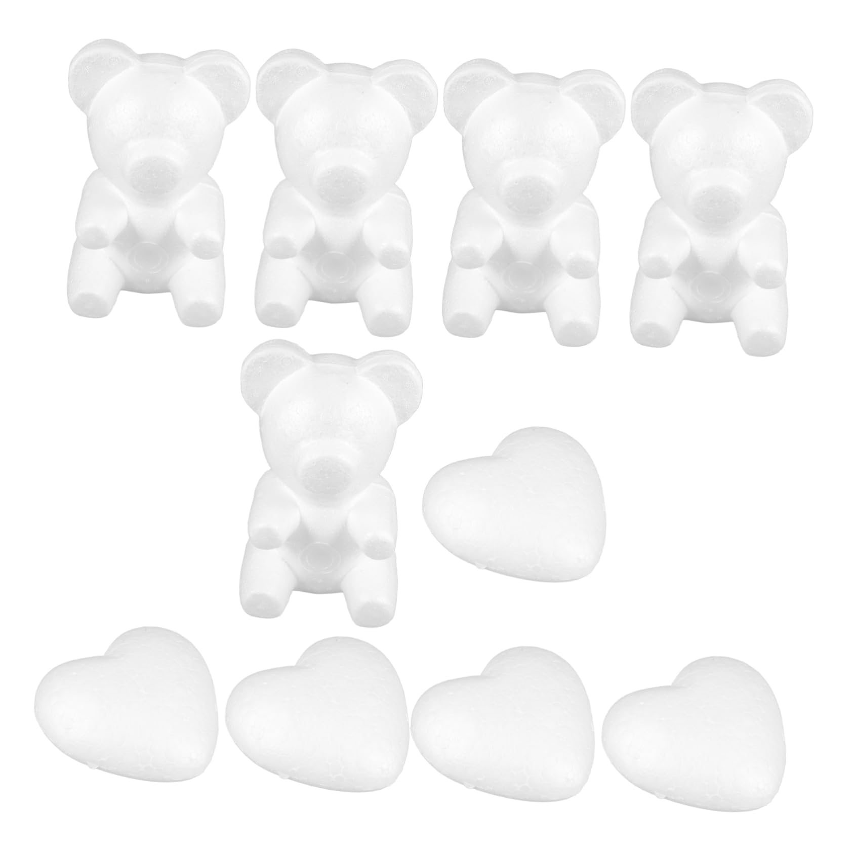 Moldes de espuma de corazon para decoracion de bodas y detalles creativos, pack de 10 unidades
