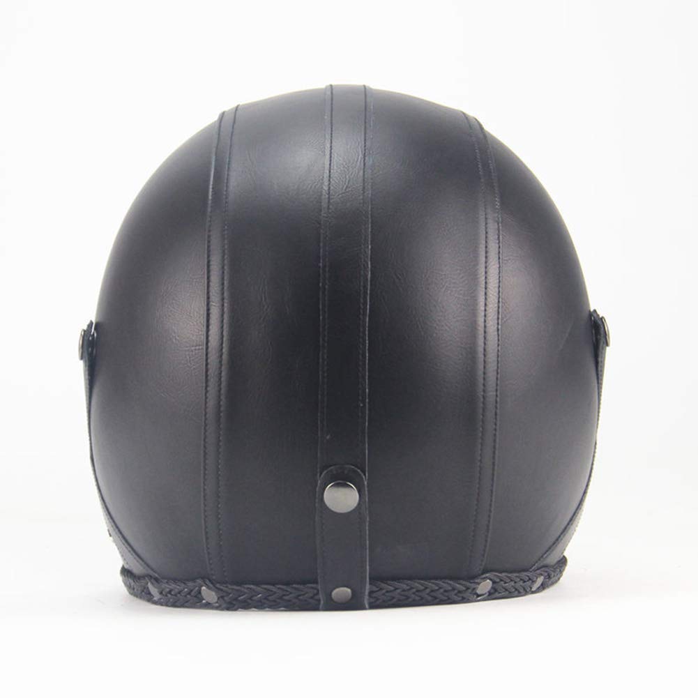 Casco Integrale Vintage Con Maschera di Protezione Amovibile, Bandit, Astronauta - Adatto per Bike Cruiser Scooter Touring Motocross Moto - Nero, M