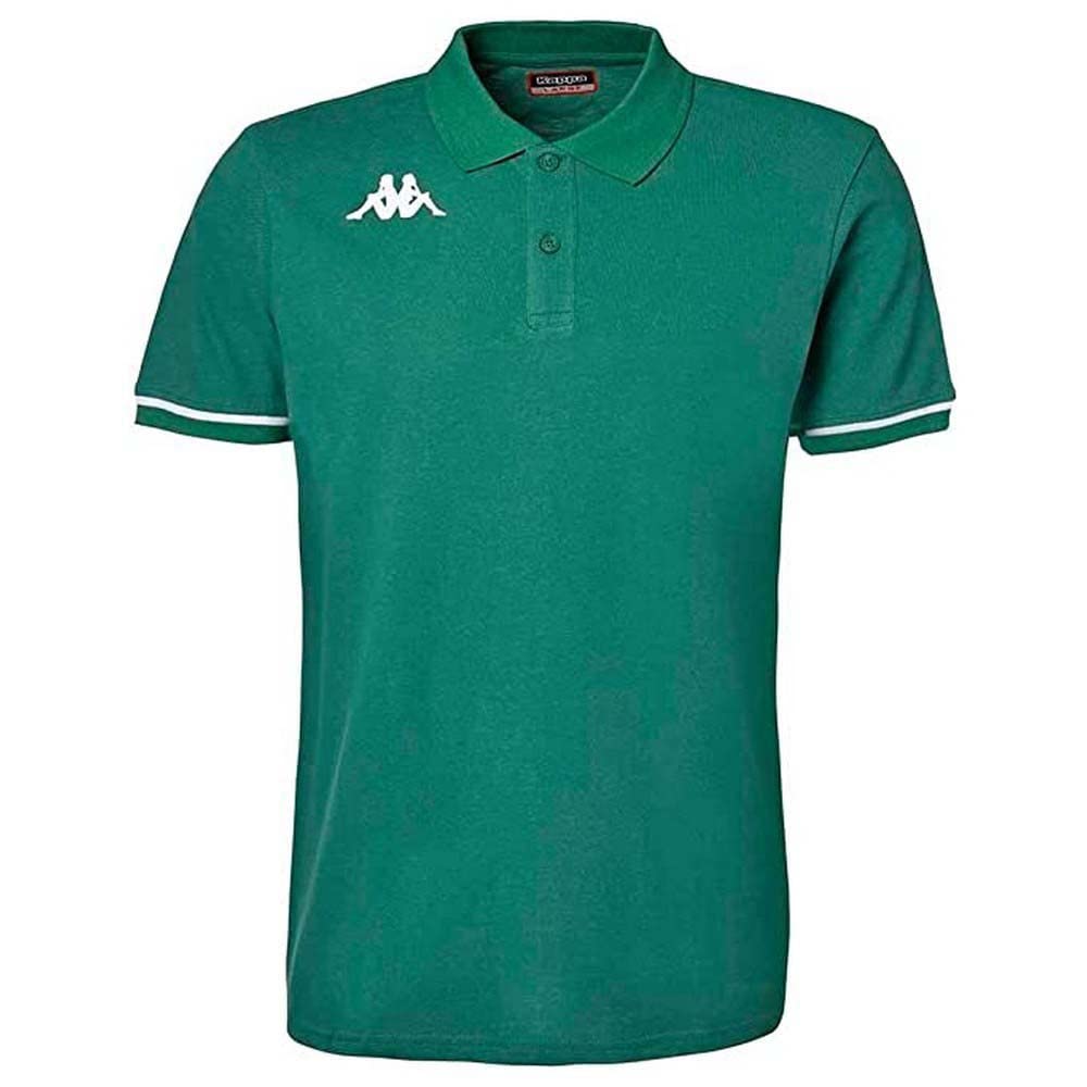 Kappa Camiseta BARLI, Polo para Hombre, Verde/Blanco, 3XL