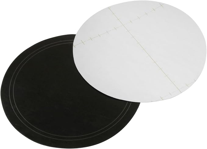 Parche protector adhesivo para bombo negro 2 piezas miniatura 3