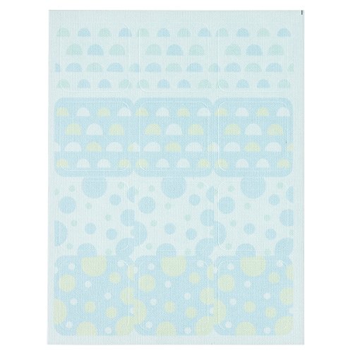 ゆにねーむ 洗濯 タグ に貼る シール 水玉B 12ピース×1シート UN-148