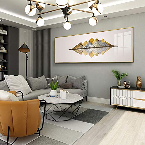 Toile abstraite montagne paysage pour habiller un grand mur