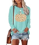 BAOKUAN Womens Pumpkin Graphic Sweatshirts Crewneck Casual Fall Long Sleeve Tops