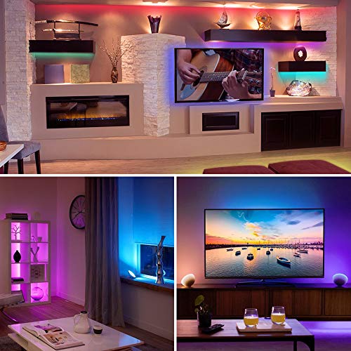 4-Fq Rgb Led Strip Lights Battery Powered 2Pcs 6.56Ft Led Lights Strip Battery Operated Remote Control Color Changing Strip Lights Kit Smd5050 120 Led Waterproof Strip Lights Diy Tv Bedroom 17 Keys #TOP2