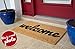 Welcome mat | Doormat for Front Door | Entryway Outdoor Floor mat | Cursive Welcome mat | Natural Coconut Coir | Brown Mat with Black Font |