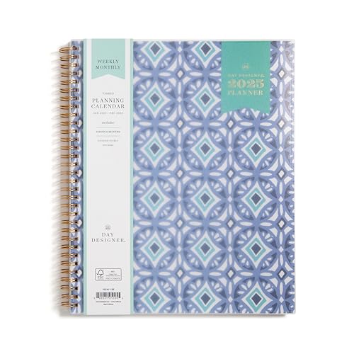 Blue Sky Day Designer 2025 Weekly and Monthly Planner Calendar, J...