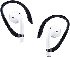2 Pairs for AirPods EarHooks,TEEMADE Ear Hook for Apple AirPods 1/2 Great for Running, Jogging, Cycling, Gym and Other Fitness Activities(Black) - coolthings.us