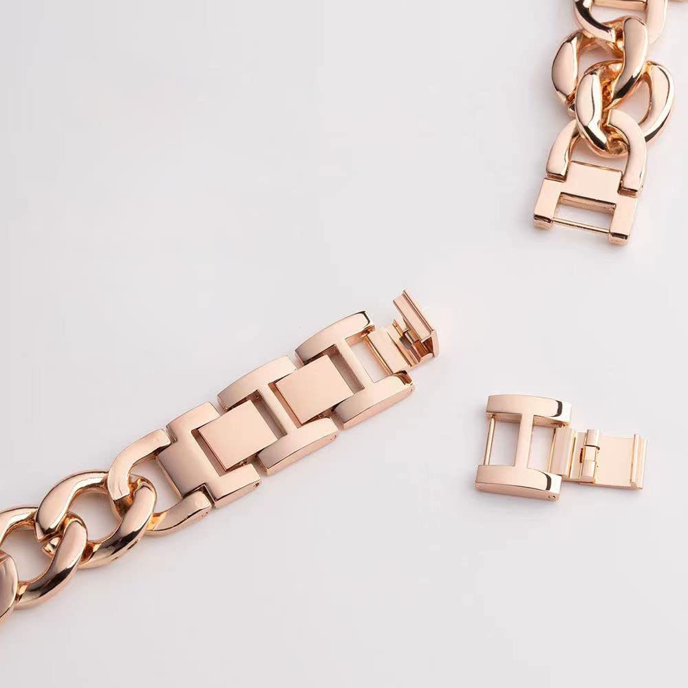 38/40 mm fajny damski łańcuszek metalowy pasek do smartwatcha kompatybilny z Apple Watch Bands SE Series 5 Series 6 Man trwały regulowany pasek do zegarka kompatybilny z iWatch 6/5/4/3/2/1