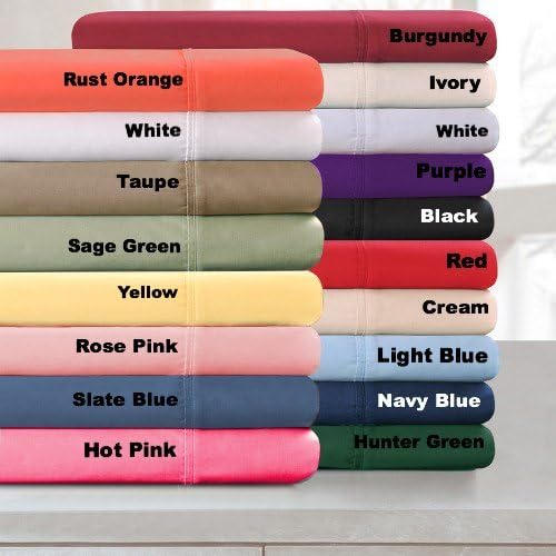 Empire Home Persian Collection 1900 Fitted Sheet 16 Inch Deep Pocket Wrinkle Free (Pure White, King)