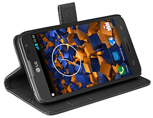 mumbi Book-Style Case Compatible with LG L65 / L70 Black