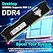 Yongxinsheng DDR4 3200MHz 16GB Kit (8GBx2) Desktop RAM PC4-25600 UDIMM Non-ECC Unbuffered 1.35V 288-Pin CL16 PC Computer Memory Upgrade Module Arbeitsspeicher Support XMP 2.0 Auto Overclocking