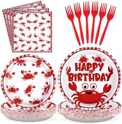 Amazon Grencian 96PCS Crab Birthday Party Decorations Crab Plates amazon-grencian-96pcs-crab-birthday-party-decorations-crab-plates