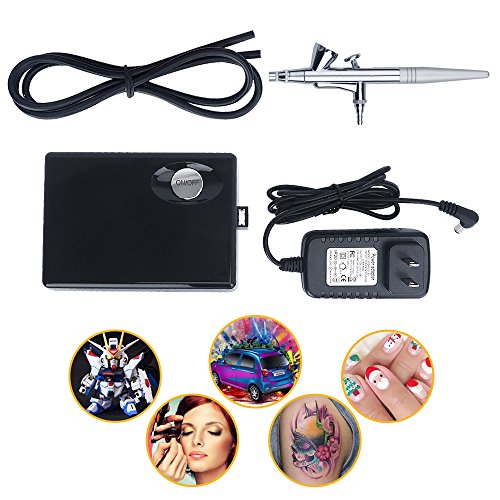 Airbrush Kit,Fy-light Cosmetic Makeup Airbrush Compressor With 0.4mm Needle Airbrush Spray Gun