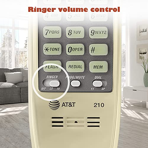 At&T 210 BEIGE Trimline 210 Corded Home Phone thumb #12