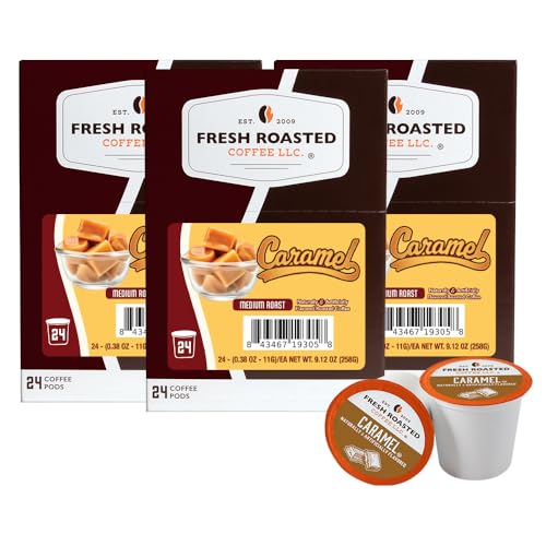 Fresh Roasted Caramel Coffee Pods, 72 Count