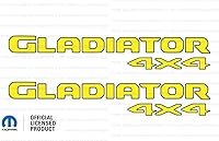 Vista 10 de Decal Mods Gladiator - Calcomanías gráficas para cabecera de 4 x 4 para Jeep Wrangler/Gladiator JL/JT (2019-2024) 392 bronce con contorno negro