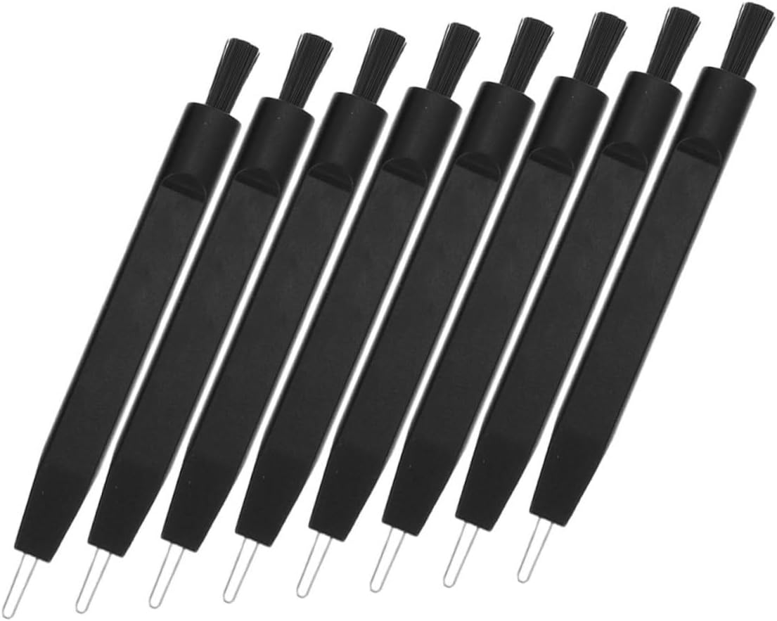 Generic 8pcs U Shaped Hook Brushes for Precision Cleaning of Auditory Devices Earbuds and Headphones