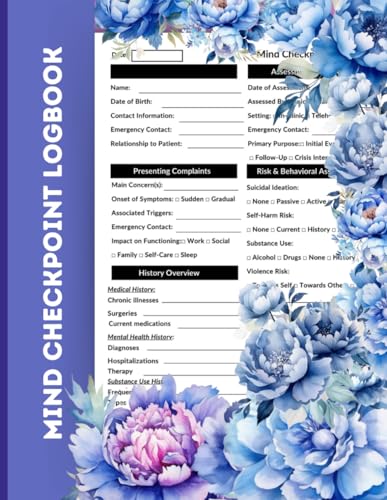 MIND CHECKPOINT LOGBOOK: Essential Templates for Accurate Mental Health Assessments and Documentation -  Independently published