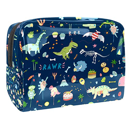 Trousse de toilette et de maquillage en forme de dinosaure pour femme - 18,5 x 7,5 x 13 cm - Trousse de toilette Cover