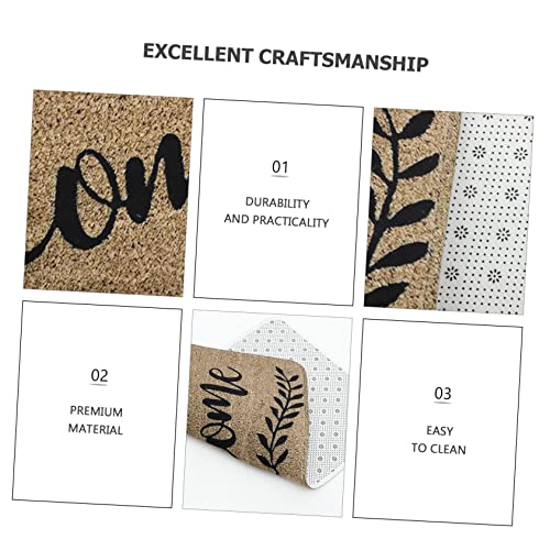 Alfombra antideslizante para entrada con diseño decorativo exclusivo y alta resistencia 5