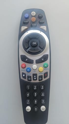 Replacement Set-Top Box Remote Control with Catchup, Search & Box Office | TV Guide Button, Playlist Function, Numeric Keypad, Multi-Colour Buttons, Mute & Language Keys