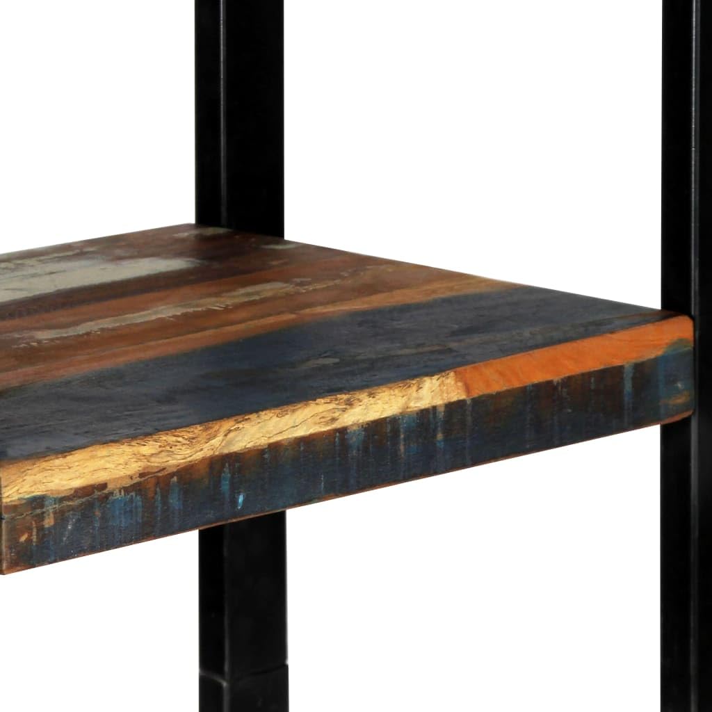 Regał na książki z litego drewna, 45 x 30 x 171 cm, z 1 drzwiami i 3 półkami, wyjątkowy organizer Cube na książki, dekoracje i akta