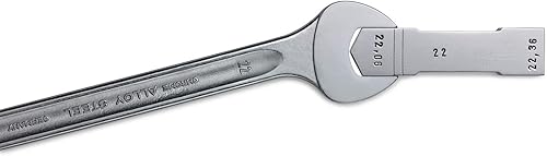 Miniatura 9 de Stahlwille 40032224 Llaves de doble extremo abierto, motor No. 10, tamaño 0.866 x 0.945in, ángulo de desplazamiento de 15 grados, métrica, grado