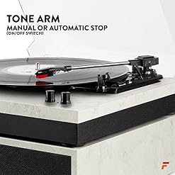 Fenton RP165M – Platine Vinyle avec 2 Haut-parleurs intégrés – Marbre, Technologie Bluetooth, 3 Vitesses de disques 33… - Les Beatles, Paul McCartney, John Lennon, RIngo Starr, George Harrison Fenton RP165M - Platine Vinyle avec 2 Haut-parleurs intégrés - Marbre, Technologie Bluetooth, 3 Vitesses de disques 33… – Image 5