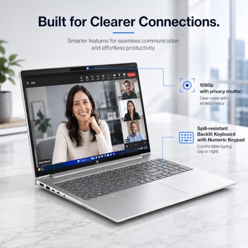 Image of HP ProBook 4 G1i Laptop, 16 inch FHD+, Intel Ultra 7 255U, 16GB DDR5, 512GB SSD