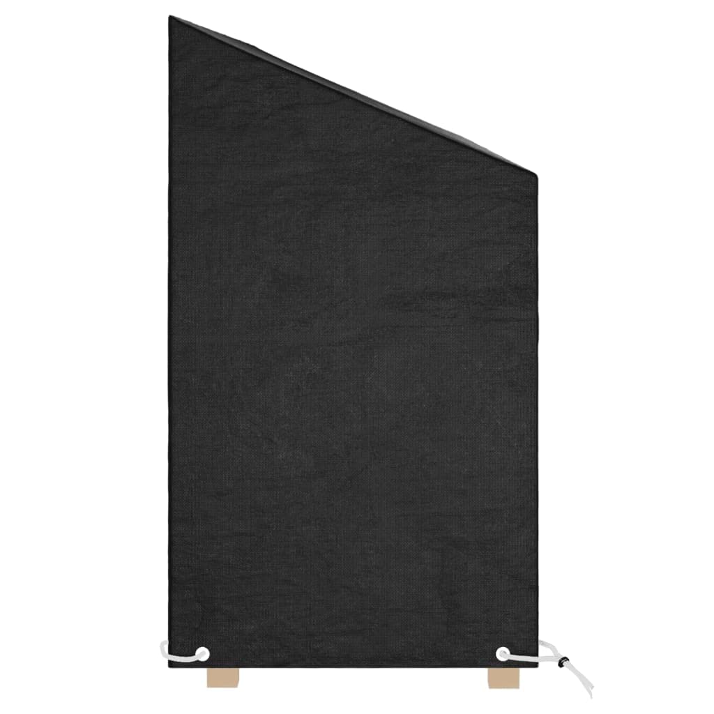 Abdeckungen für Gartenbänke 2 Stk schwarz, PE Material 210x70x70/88 cm, 12 Ösen mit Befestigungsseil, wasserfest UV-beständig, wetterfest für Terrasse Balkon Outdoor Lounge Schutz