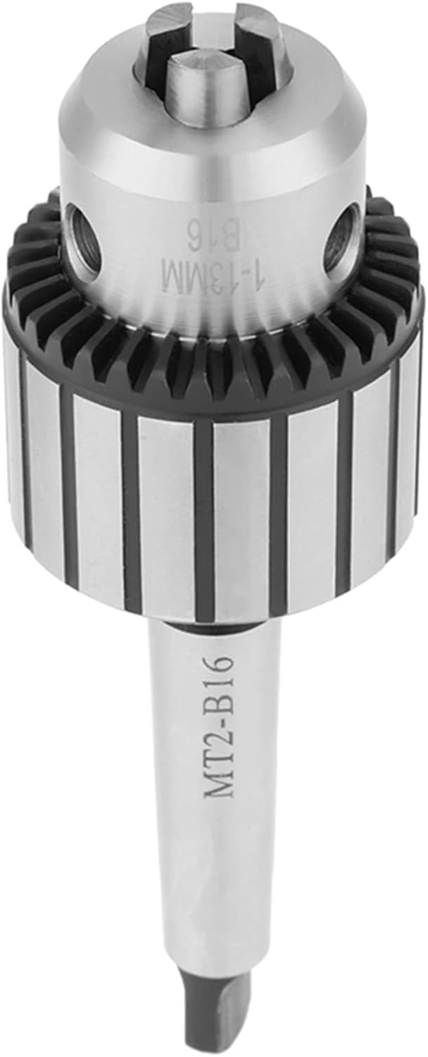 Mini Lathe Drill Chuck,113mm Capacity Carbide Steel MT2B16 Arbor Key