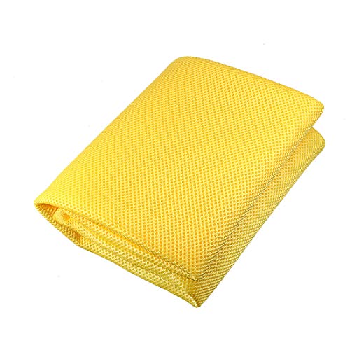 uxcell Yellow Speaker Mesh Grill Cloth (not Cane Webbing) Stereo Box Fabric Dustproof Cloth 100cm x 160cm 40 inches x 63 inches