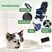 IREENUO Carrito para Mascotas Plegable para Perros Gatos con Cuatro Ruedas Rueda...