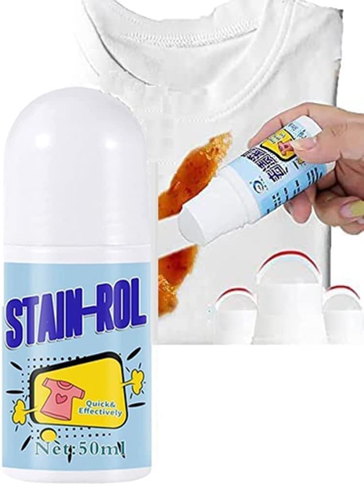 Instant Stain Remover for white Clothes | Multi-Purpose Roll Bead Fabric Clothes Stain Remover Pan |Stain Remover for Cotton, Linen, Polyester, Blended Fabric, Denim, Down Jacket etc.