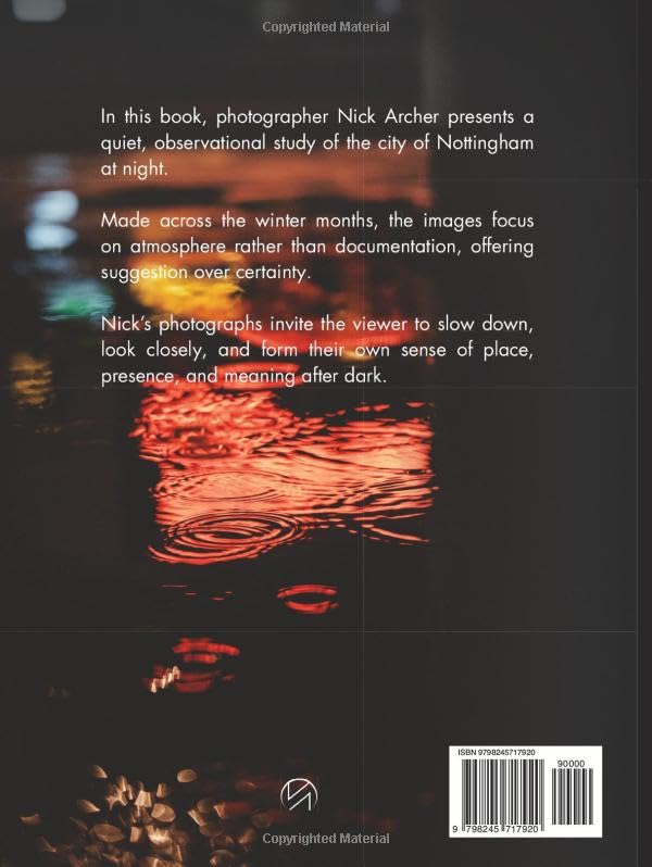 Livre de photographie de rue Nottingham de nuit par Nightingham