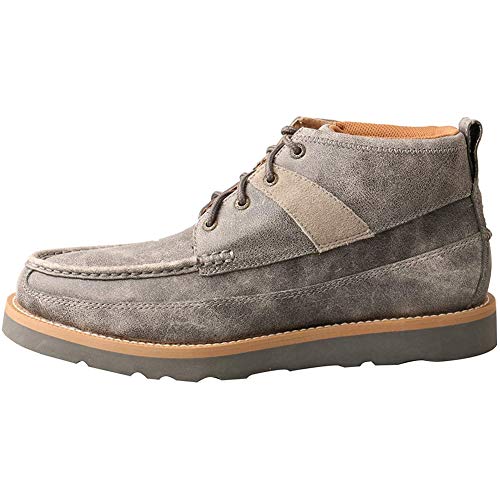 Image of Twisted X Men's Wedge Sole Shoes Moc Toe Grey 11.5 D(M) US