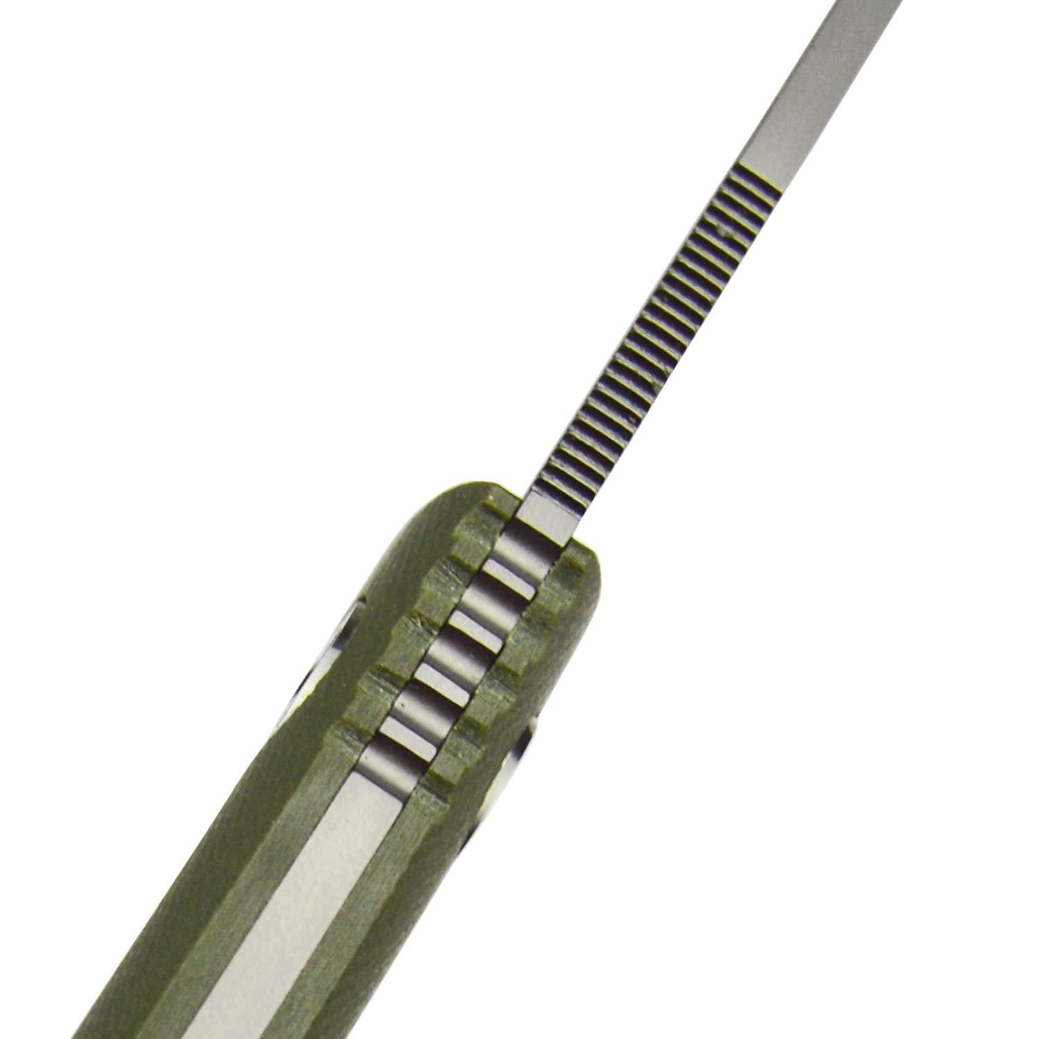 TONIFE Nova Full Tang Coltello da Caccia campeggio a Lama Fissa 6,8cm con Guaina Kydex Regolabile Facile Portabile con Cordino in Paracord per Outdoor, Sopravvivenza e Bushcraft（Verde）