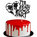 Rsstarxi 1 Pack Till Death Do Us Part Cake Topper Glitter Brial Shower Cake Decorations Till Death My Love Cake Pick for Halloween Mr and Mrs Wedding Anniversary Party Cake Decorations