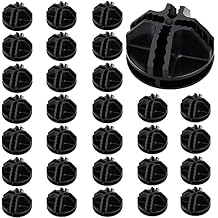 Wire Cube Connectors, Plastic Corner Connords for DIY Cube Storage Grid Shelves, Closet Organizer, Craft Room, Closet Shelving Organizer System 30, Black