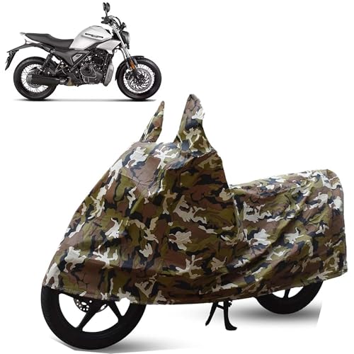 Image of Sulfar Bike Cover for Hero MotoCorp Mavrick 440 (Roadster (Upcoming)) | Waterproof, Dustproof & UV Protected | All Weather Two Wheeler Cover (Army Green) New 2026 Variants