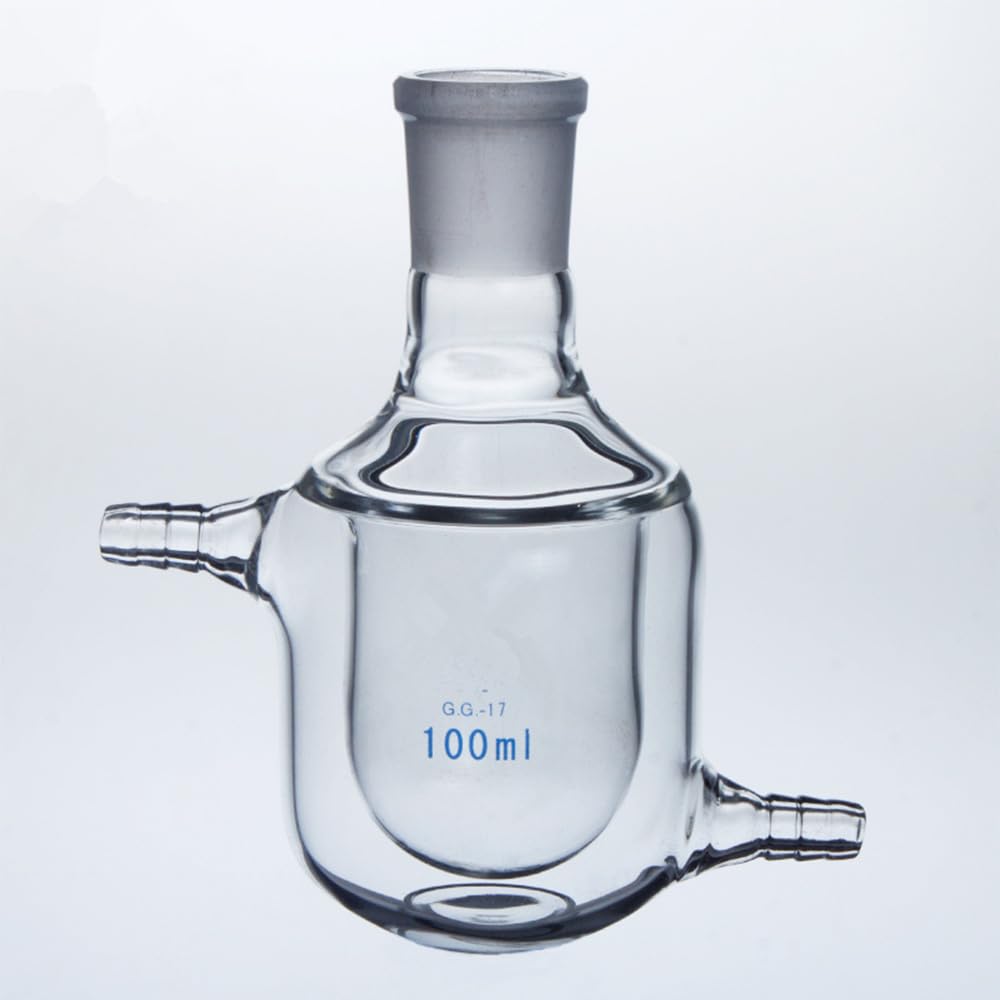 Matraz de vidrio de una sola boca con camisa, matraz de vidrio de doble capa, frasco de reacción de 25 ml, 50 ml y 100 ml, frasco de reacción de una sola boca inlaboratory 24/29(25ml)