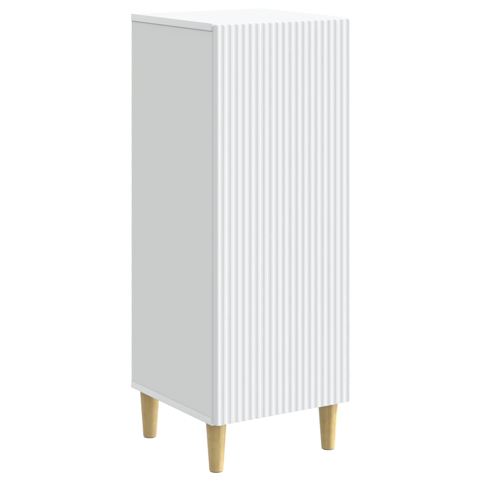 Credenza bianca 33 x 34,5 x 90 cm comò in legno