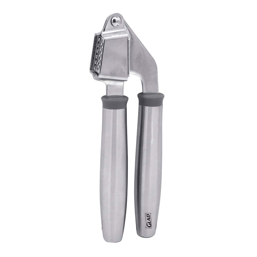 Buy Glad Stainless Steel Garlic Press HeavyDuty Mincer and Crusher Easy Squeeze, Rust